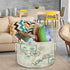 Drekrid Sailboat 19.4"x13.3" Large Storage Baskets - Vintage Nautical Nursery Round Collapsible Organizer Bin Box