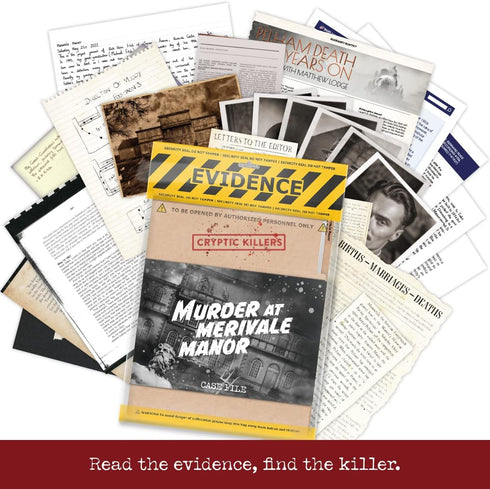 Cryptic Killers Unsolved Murder Mystery Game - Cold Case Files Investigation for Date Nights & Parties