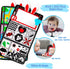 Tummy Time/Baby Mirror Toys, Black and White High Contrast Tabletop Mount Toys for Newborn Brain Development