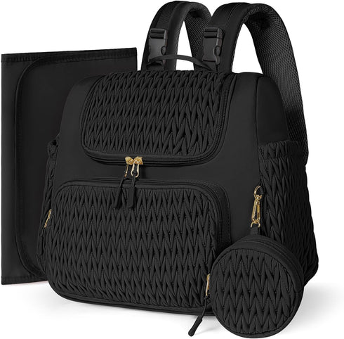 Geestock Diaper Bag Small Diaper Backpack Stylish Mini Maternity Backpacks Baby Bags