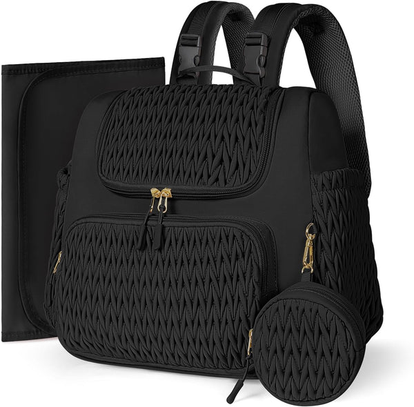 Geestock Diaper Bag Small Diaper Backpack Stylish Mini Maternity Backpacks Baby Bags