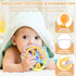 Orzbow Sensory Teething Toys for Babies, Baby Montessori Toys 3-6-12-18 Months, Infant Teethers Relief Chew Toys, Silicone Baby Rattle Toys - Early Development Toy for Toddlers, BPA Free, Blue