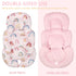 2 Infant Car Seat Insert, Car Seat Head Support Baby Girls Boys, Soft & Reversible Newborn Carseat Insert Cushion