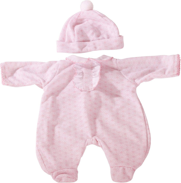 Gotz 2-pc Pink Print Knit Sleep 'n Play Outfit for 12"-13" Baby