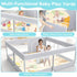 50 50 27 inches Fshibila Baby Playpen with Mat, Baby Playard for Toddlers, Sturdy Safety Play Yard with Soft Breathable