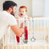 4 Pack Toy Safety Straps - Stretchable Silicone Pacifier Chains for Baby Bottles, High Chair, Cribs, and Strollers
