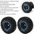 RC Rubber Tire Set 165mm Diameter Wheel Tire for Racing 1/7 RC Car Upgrade Part (Blue)
