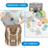 Accmor Waterproof Travel Baby Changing Mat - Grey, Portable Diaper Changing Pad for Newborns