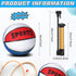 6 Pack Mini Basketball with Pump, 7 Inch Size Inflatable Toy Basketball, Red White and Blue for Teens and Beginners