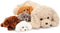 MorisMos Dog Stuffed Animal Plush Toys, Soft Mommy & Babies Set, Large Dog Plush Toy for Kids