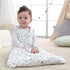 2-Way Zipper,2.5 6-12 Mosebears Sleep Sack Baby Winter Wearable Blanket with TOG Cotton Sleep Sack Unisex (White Star
