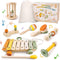 Wooden Musical Instruments Set for Toddlers 18+ Months - 7PCS Montessori Educational