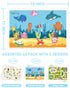 40 Pack 12" 18" 3 Babebay Disposable Placemats for Baby, Sticky Toddler Placemat for Restaurants, Dining Table, Party