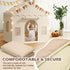 2 1 2 4 51" 39" 53", Treestone Play Tent for Kids, in Toddler Tent with Padded Mat and Light, Large Playhouse for Kids