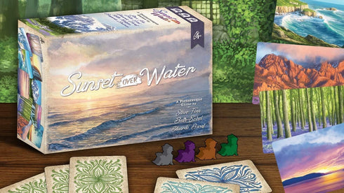 Sunset 1-4 Over Water Card Game A Picturesque Game of Painting Landscapes and Exploring Nature by Pencil First Games