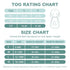 2-Way Zipper,2.5 6-12 Mosebears Sleep Sack Baby Winter Wearable Blanket with TOG Cotton Sleep Sack Unisex (White Star