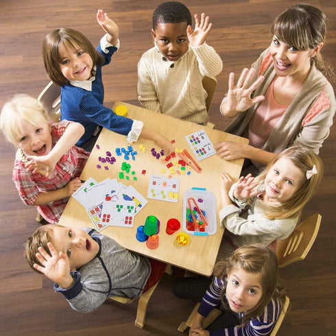 Bmag Counting Bears with Matching Sorting Cups, 90 Bears STEM Educational Toy for Toddler Pre-School Learning