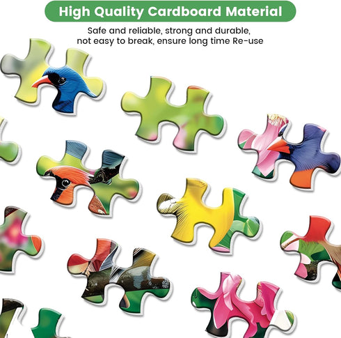 300 Pieces Jigsaw Puzzles for Adults - Morning Serenade Birds Puzzle, 20.5x15in