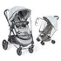 Universal Clear Stroller Rain Cover, No-Zip Waterproof Stroller Cover - Food Grade