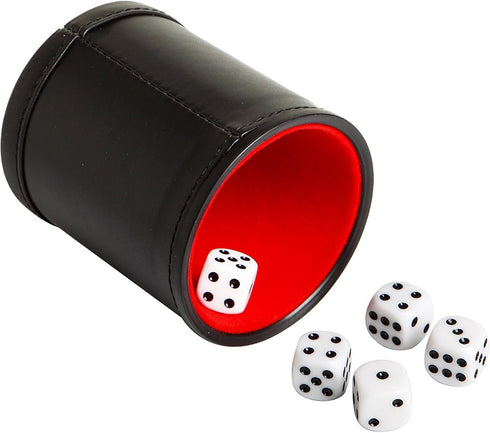 Hathaway Modifier Dice Cup with 5 Dice, Black, 16mm