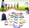 Toddler Walking Rope with Waist Belts, 12 Colorful Handles, Outdoor Safety Daycare Rope for Preschool Nursery