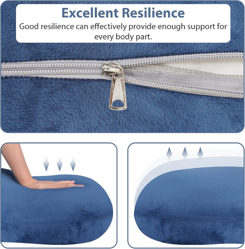 BATTOP Pregnancy Pillows for Sleeping,Body Maternity Pillow with Cooling Washable Cover,Support