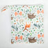 Baby Wet Dry Bag Reusable Cloth Diaper Nappy with Two Zippered Pockets (Watercolour Animals)