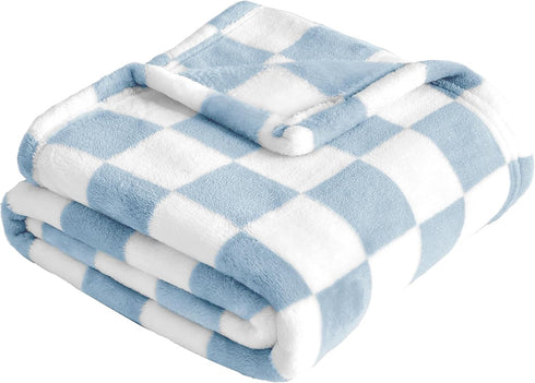 Yurhap Checkered Baby Blanket Fleece Baby Blankets for Boys, Ultra Soft Cozy