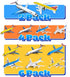 3 4 5 6 (2 pack) Airplane Toys, Metal and Plastic Plane Pull Back Airplane Toys for Years Old Boys Girls, Die Cast