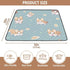 EtherSpher 1-Piecing foldablummy 50'' 50''con Cute Cartoon Brown Dogs Soft Padded Baby Play mat Foldable for Indoor