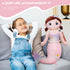 23.6in Mermaid Stuffed Animal Plush, Cute Soft Pink Hugging Mermaid Plushies Pillow Toys Kawaii Birthday Gift