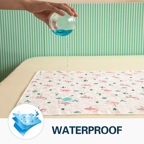 Gifts(2 Pcs-27"x35") Baby Portable Diaper Changing Pad,Waterproof Changing Mat,Soft Comfortable,Foldable Travel