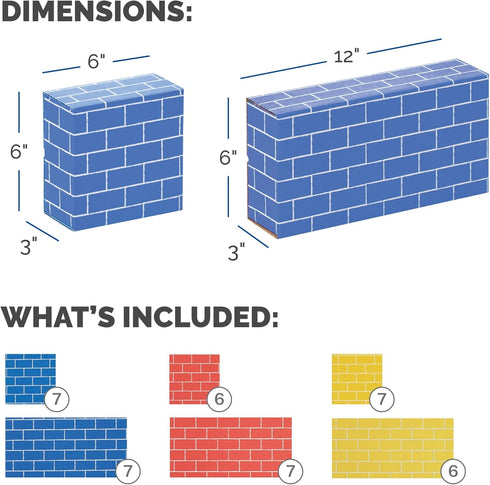 Bankers Box at Play Cardboard Building Blocks - 40 Pack (1230801)