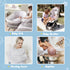 36x50 Booulfi Baby Blanket Newborn Boys Girls Satin Trim White Baby Blankets Baptism Christening Baby Shawl Neutral