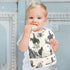 WELLDAY 5 Pack Baby Bibs for Boy and Girls Cotton Adjustable Newborn Bibs for Drooling & Teething, Wild West Cowboys