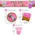 Pixel Girl Value Party Supplies (64 pieces for 20 Guests) - Girl Video Game Party Supplies, Video Game Birthday Decorations for girls, Mining Craft Party, Pixel Miner Party, Video Game Birthday Party