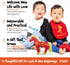 Set 2026 Set 100% 0-24 FoxE Year of the Horse Gift Born in - Bib, Beanie & Plush Toy Gift - with Chinese New Year Red