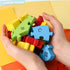 LovesTown Goldfish Wooden Puzzle - 26PCS Jigsaw Puzzle Alphabet and Number Building Blocks for Kids