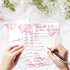 30 -P10 Parents to be Game Cards for Baby Shower Games Activity, Pink Bow Baby Shower Game Cards, Gender Reveal Party
