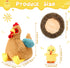6 Skylety Pcs Chicken Stuffed Animal with Baby Chicks Inside Chicken Plush Toy for Kids Stuffed Animal Egg Laying Hen