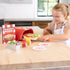Set, Set, 3 Fat Brain Toys Pretendables Backyard Pizza Oven Kids Pretend Play Food Accessory with Storage, Pizza Play