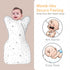 0-3 2 Packs 3-Way Baby Sleep Sacks Swaddles for Newborn Months Arms Up Swaddle Blanket Cotton, Hands Up Transitions