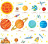 DECOWALL SG2-1501 The Solar System Kids Wall Stickers - Peel and Stick Removable Decals for Nursery