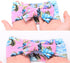 Set Galabloomer Baby Girl Newborn Receiving Blanket with Headband Baby Swaddle Nursery Swaddle Wrap with Card (Pink