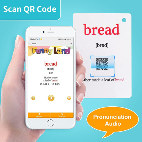 Lilias 4.3 3.14 Inch, 35 Set Food Flash Cards, Toddler Learning Toys, Preschool Learning Toys, Homeschool Supplies