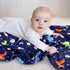 30 40 Inch GFU Baby Blanket for Boys and Girls, Soft Minky Infant Receiving Blanket with Dotted Backing Double Layer