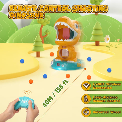 3-5 5-7 8-12, 3 4 5 6 7 EagleStone Remote Control Dinosaur Shooting Toys for Kids Electronic Dino Shooting Target Game