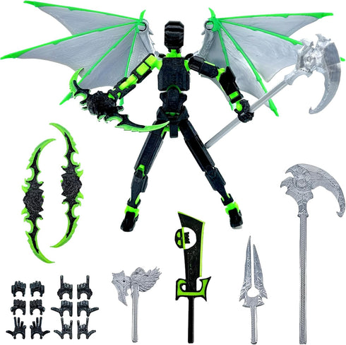T13 Action Figure Set, Assembly Completed Titan 13 Action Figures, 3D Printed Movable Robot Toy for Kids Adults