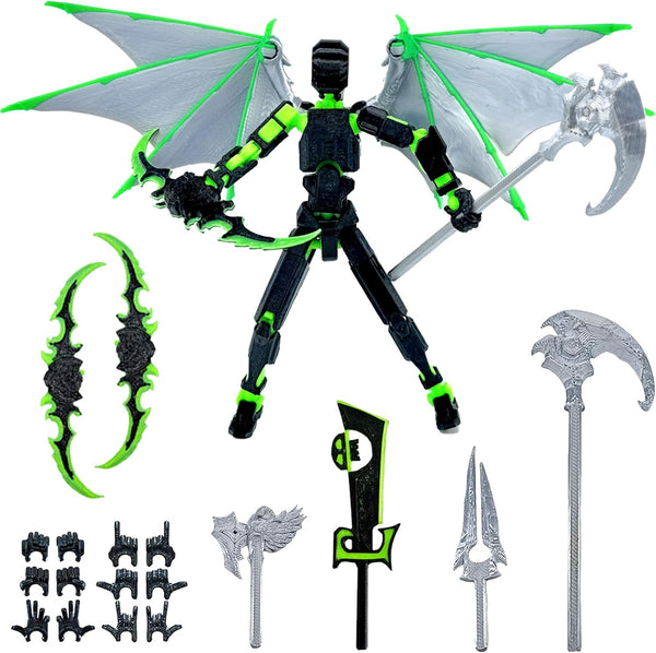 T13 Action Figure Set, Assembly Completed Titan 13 Action Figures, 3D Printed Movable Robot Toy for Kids Adults