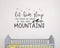 Wall Decal Kids Let Him Sleep for When He Wakes He Will Move Mountains - Nursery Stars Vinyl Wall Stickers (Small,
